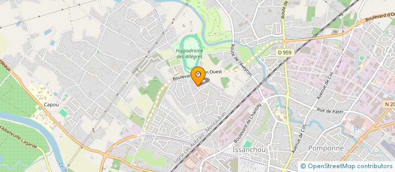 localisation de l'entreprise SCI VERRI OCCITANIE  MONTAUBAN