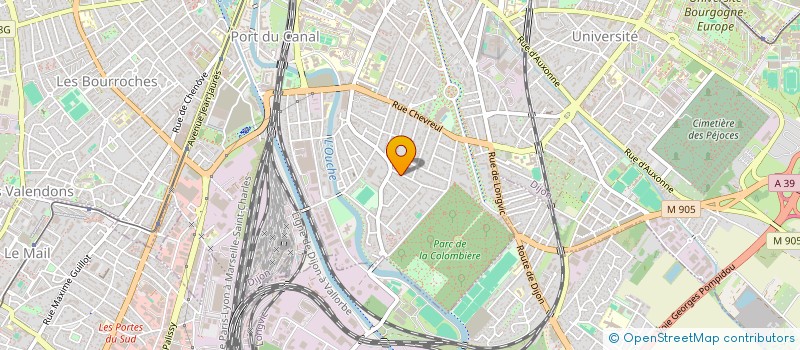 localisation de l'entreprise SCI VERRIER  DIJON