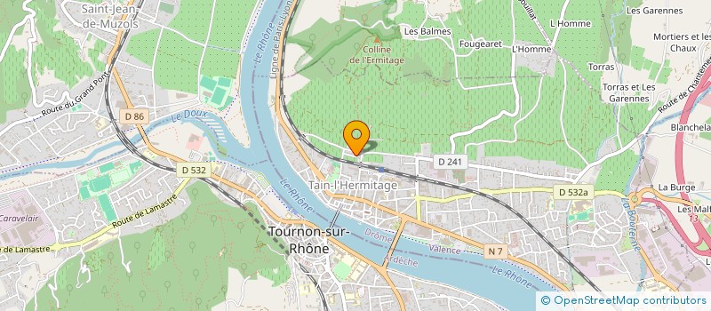 localisation de l'entreprise SCI VERRIER ROS  TAIN L HERMITAGE