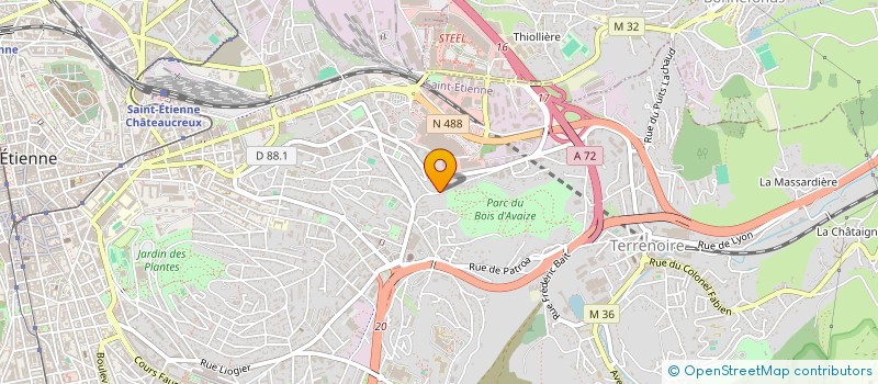 localisation de l'entreprise SCI VERRIERE à SAINT-ETIENNE