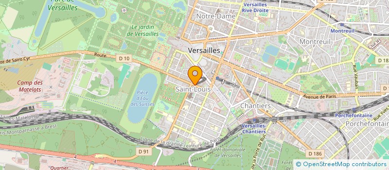 localisation de l'entreprise SCI VERRIERES REMISE EN FORME PAR ABREVIATION SCIVEREF à VERSAILLES