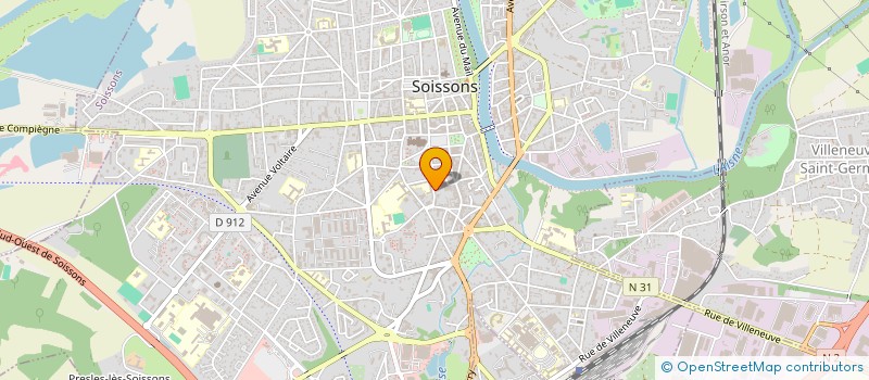 localisation de l'entreprise SCI VERS L'AISNE  BERNY-RIVIERE