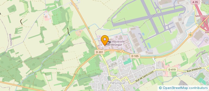 localisation de l'entreprise SCI VERS L'INFINI ET AU DELA  HESINGUE