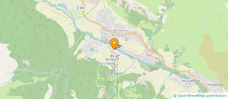 localisation de l'entreprise SCI VERS LES CIMES à LE MONETIER-LES-BAINS