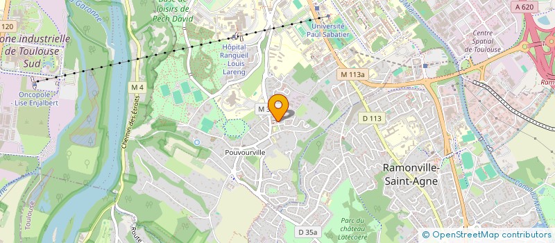 localisation de l'entreprise SCI VERSAILLES DE POUVOURVILLE  TOULOUSE