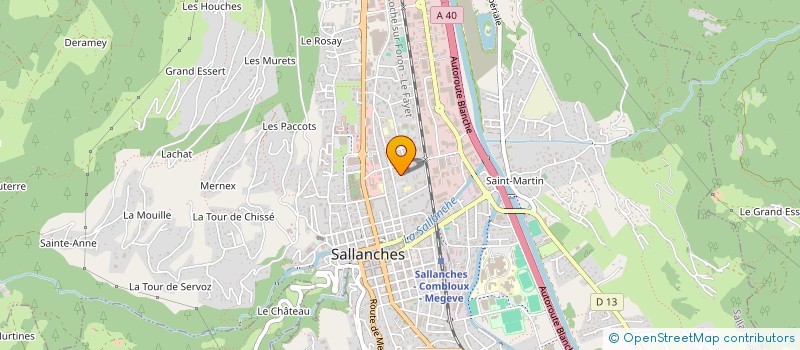 localisation de l'entreprise SCI VERSALMO à SALLANCHES
