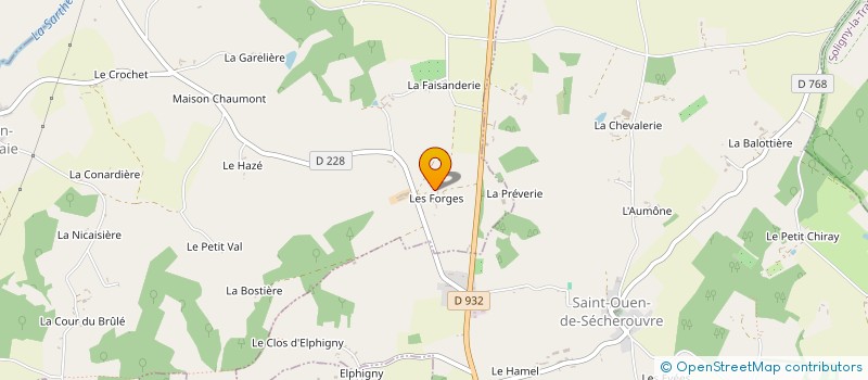localisation de l'entreprise SCI VERSAM à SAINT-AUBIN-DE-COURTERAIE