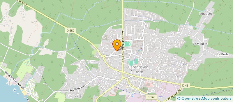 localisation de l'entreprise SCI VERSAVEL  PARENTIS-EN-BORN