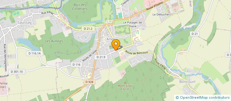 localisation de l'entreprise SCI VERSEAU à ANET