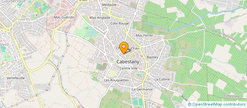 localisation de l'entreprise SCI VERSO  CABESTANY