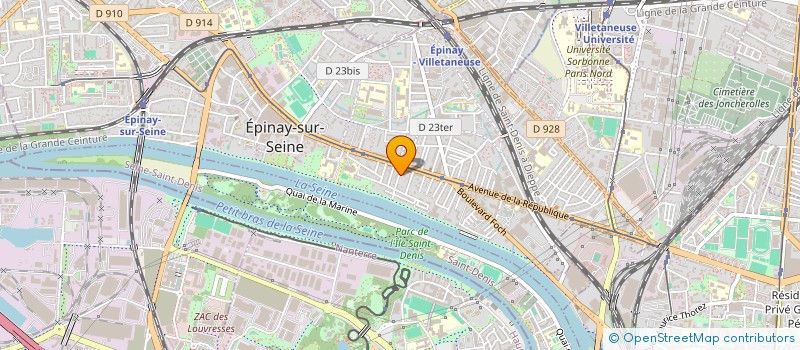 localisation de l'entreprise SCI VERT à EPINAY-SUR-SEINE
