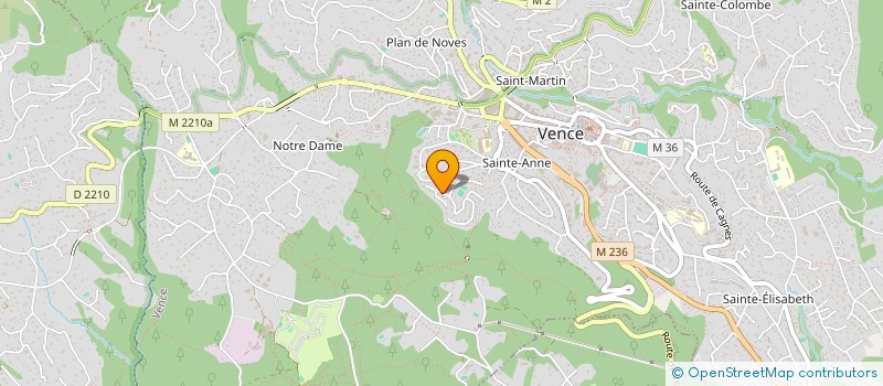 localisation de l'entreprise SCI VERT BOIS à VENCE