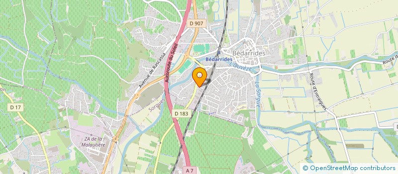 localisation de l'entreprise SCI VERT BOIS  SARRIANS