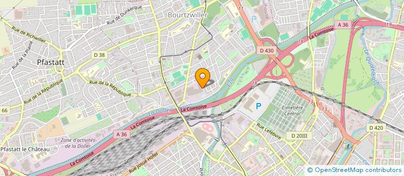 localisation de l'entreprise SCI VERT CITRON  MULHOUSE