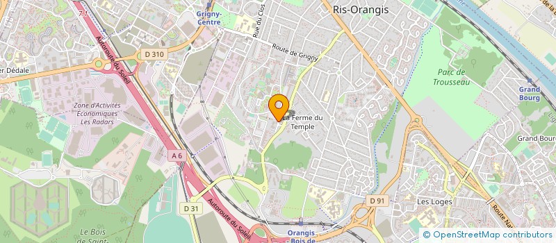 localisation de l'entreprise SCI VERT COTEAU à RIS-ORANGIS