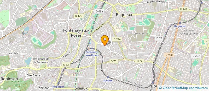 localisation de l'entreprise SCI VERT GALANT à FONTENAY-AUX-ROSES