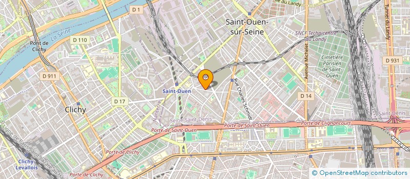 localisation de l'entreprise SCI VERT KIWI à SAINT-OUEN-SUR-SEINE