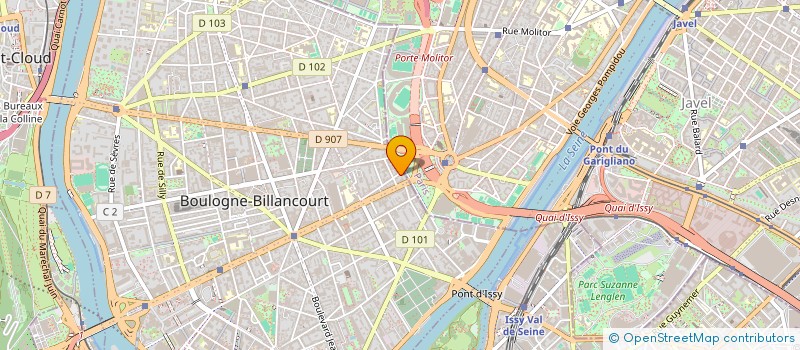 localisation de l'entreprise SCI VERT LE CHEMIN à BOULOGNE-BILLANCOURT