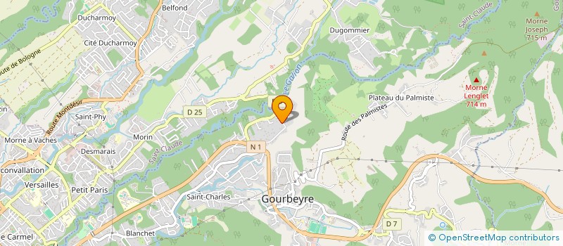 localisation de l'entreprise SCI VERT PARADIS  GOURBEYRE