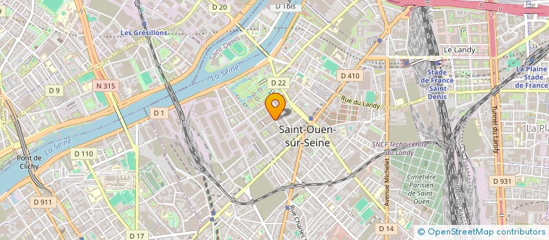localisation de l'entreprise SCI VERT SAPIN à SAINT-OUEN-SUR-SEINE