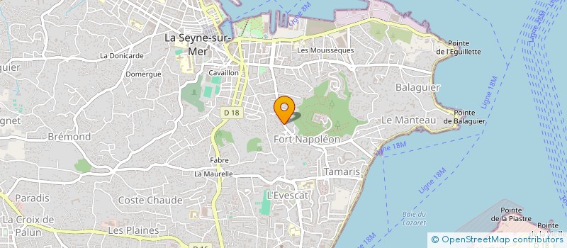 localisation de l'entreprise SCI VERT VALLON à LA SEYNE-SUR-MER