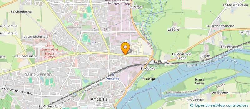 localisation de l'entreprise SCI  VERT VERT  ANCENIS-SAINT-GEREON