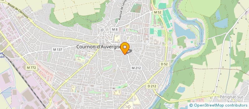 localisation de l'entreprise SCI VERTAIZON 1 RUE DU COTEAU  PERIGNAT-SUR-ALLIER