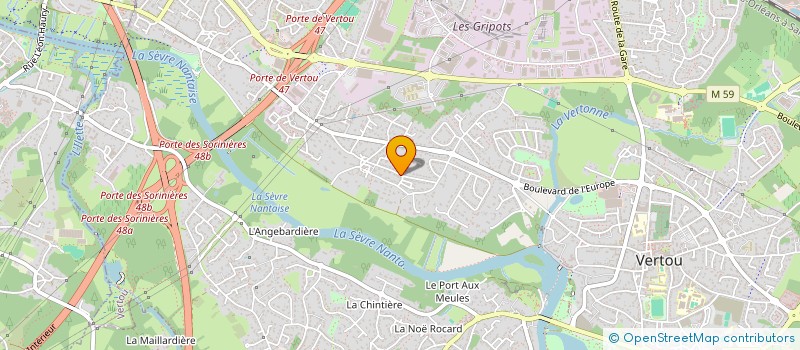 localisation de l'entreprise SCI VERTALEX  VERTOU