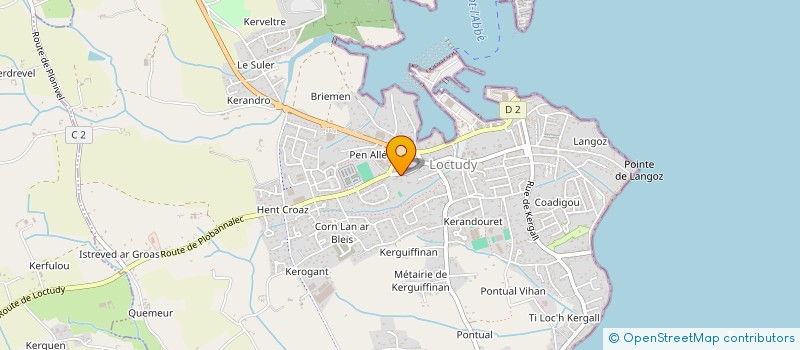 localisation de l'entreprise SCI VERTE  LOCTUDY