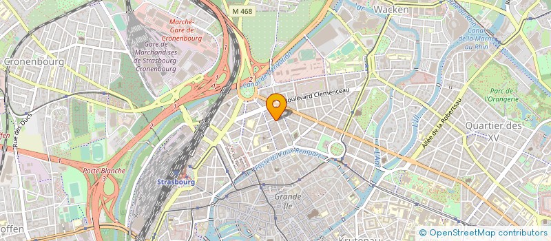 localisation de l'entreprise SCI VERTE  STRASBOURG