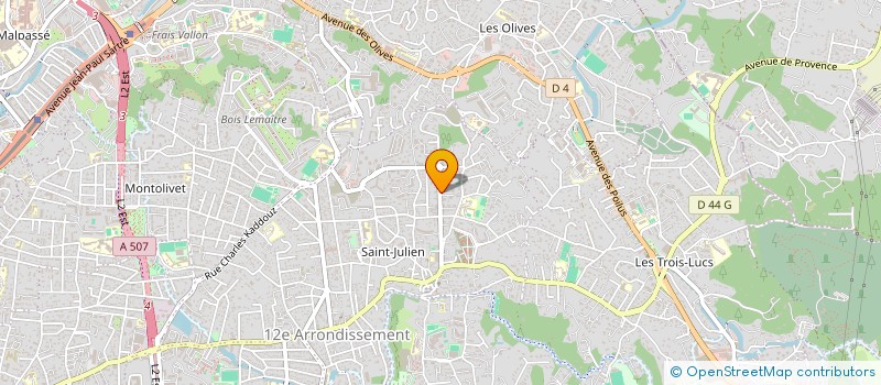 localisation de l'entreprise SCI VERTE à MARSEILLE