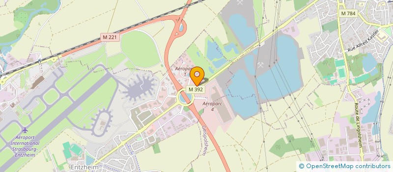 localisation de l'entreprise SCI VERTE  ENTZHEIM