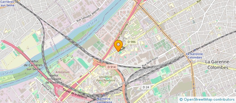 localisation de l'entreprise SCI VERTE  NANTERRE