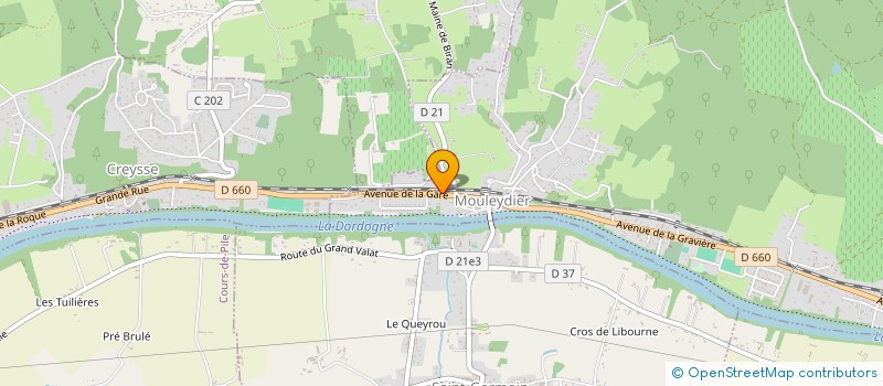 localisation de l'entreprise SCI VERTE à MOULEYDIER