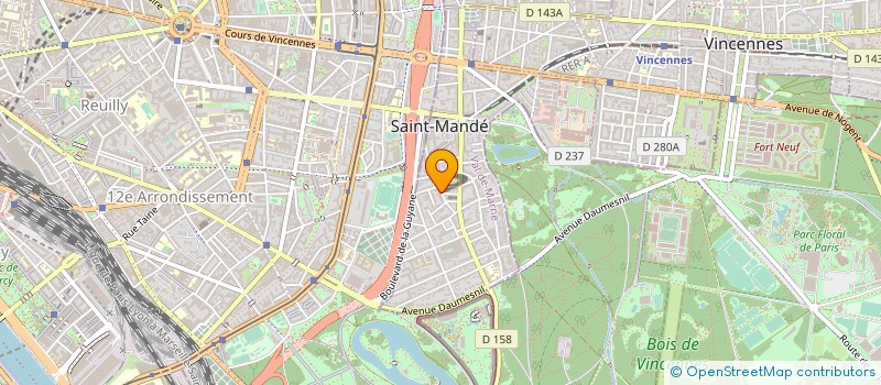 localisation de l'entreprise SCI VERTE MONTAGNE à SAINT-MANDE