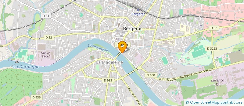 localisation de l'entreprise SCI VERTE SOCIETE EN LIQUIDATION à BERGERAC