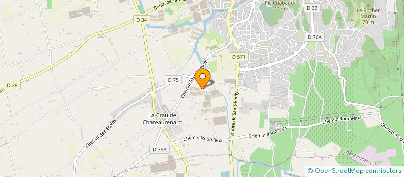 localisation de l'entreprise SCI VERTEX à CHATEAURENARD