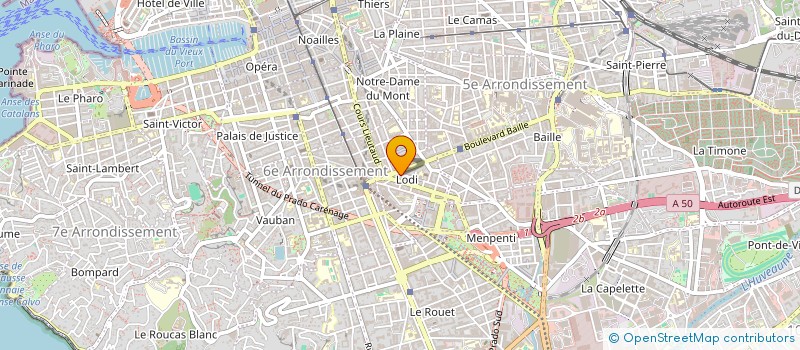localisation de l'entreprise SCI VERTEX à MARSEILLE