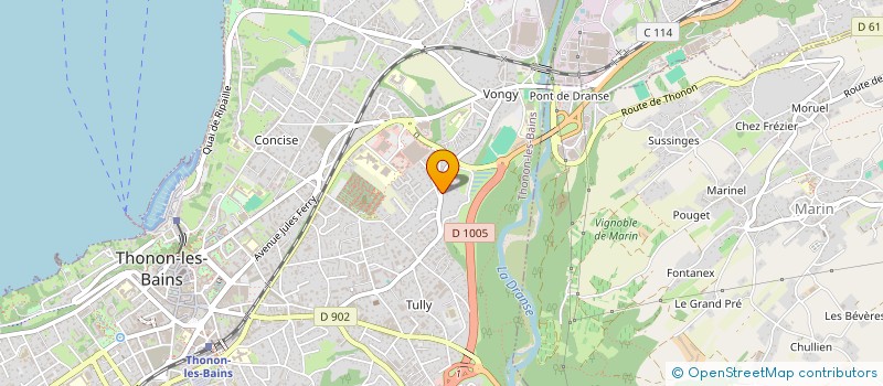 localisation de l'entreprise SCI VERTHUISET à THONON-LES-BAINS