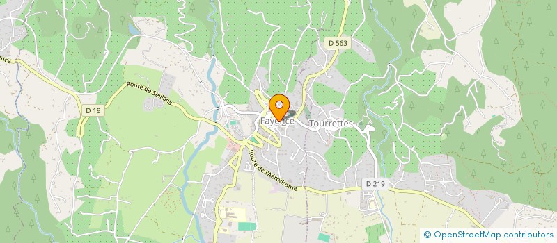 localisation de l'entreprise SCI VERTIGO à FAYENCE
