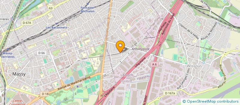 localisation de l'entreprise SCI VERTUS à ANTONY