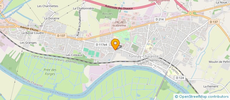 localisation de l'entreprise SCI VERVENNE  SAINT-COUTANT-LE-GRAND