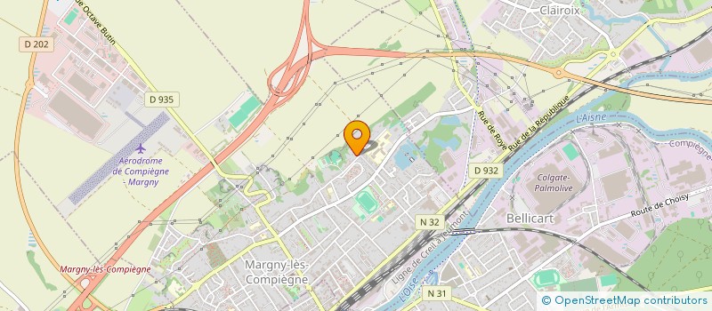 localisation de l'entreprise SCI VERVIN  MARGNY-LES-COMPIEGNE