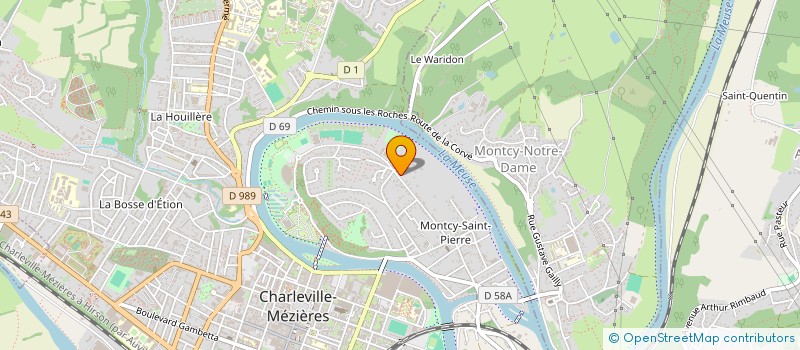 localisation de l'entreprise SCI VERVIR  CHARLEVILLE-MEZIERES