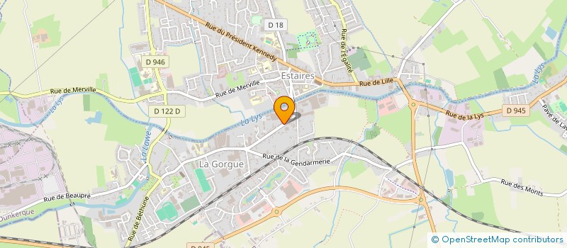 localisation de l'entreprise SCI VERWAERDE à LA GORGUE