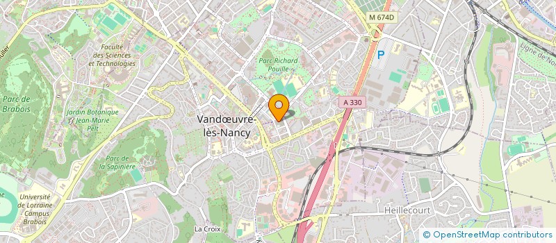 localisation de l'entreprise SCI VESCERA  VANDUVRE-LES-NANCY