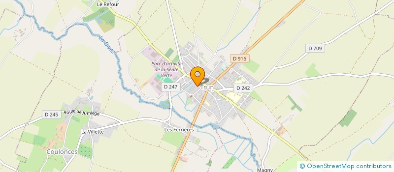 localisation de l'entreprise SCI VESLIN à TRUN