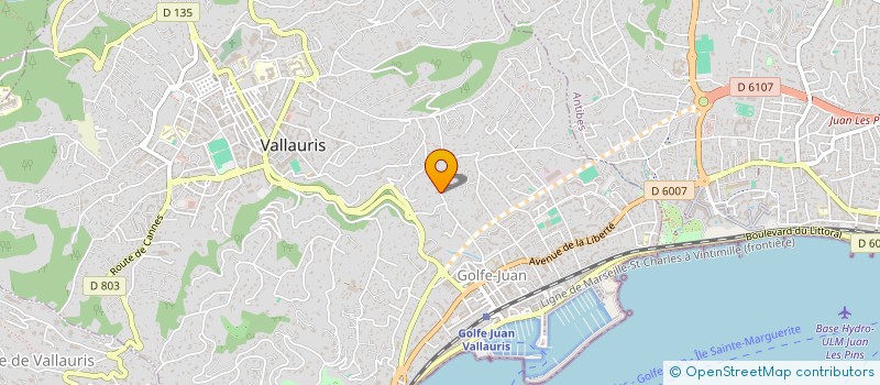 localisation de l'entreprise SCI VESONTIO à VALLAURIS