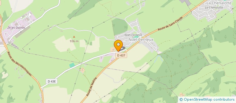 localisation de l'entreprise SCI VESOUL AVENIR  NOEL-CERNEUX