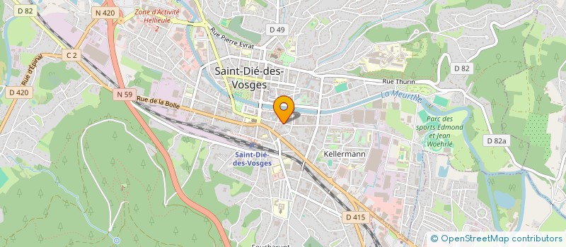 localisation de l'entreprise SCI VESPUCCI  SAINT-DIE-DES-VOSGES